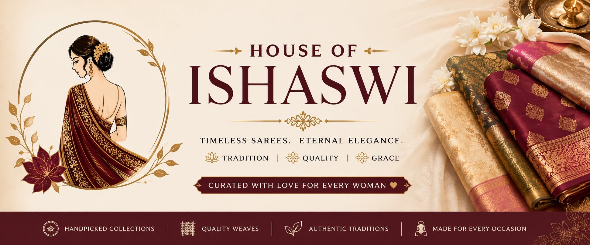 House of Ishaswi — timeless sarees, eternal elegance